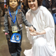 Illustration for article titled This Adorable Jyn Erso Cosplayer Spent Star Wars Celebration Handing Out the Death Star Plans to Every Princess Leia
